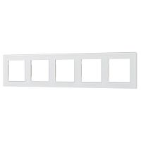 Рамка стеклянная FRM-GLARE-GS-5-WH Arlight 043805
