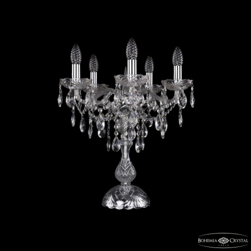 Настольная лампа хрустальная 1415L/5/141-47 Ni