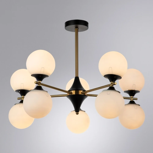 Люстра на штанге Arte Lamp MIMOSA A3649PL-10PB фото 2 Люстра на штанге Arte Lamp MIMOSA A3649PL-10PB фото 2