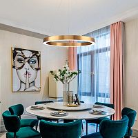 Подвесной светильник Cloyd RAUNDS P1 / Ø65 см - латунь (арт.10252)