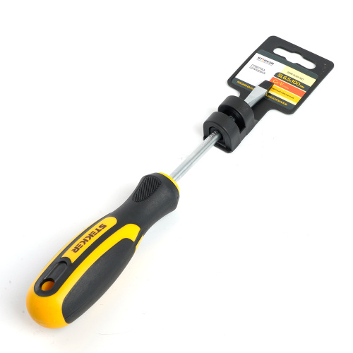 Отвертка шлицевая STEKKER SL 6.5 х 100 мм Cr-V, SDM-SL65-100 фото 3