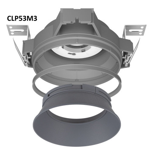 Skytek SkyPORT.53 TENS+MOD CLP53M3 Светильник безрамочный для натяжных потолков Серый Skytek SkyPORT.53 TENS+MOD CLP53M3 Светильник безрамочный для натяжных потолков Серый