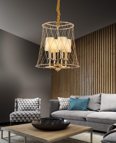 Подвесная люстра Lumina Deco Berton LDP 8013-4 F.GD фото 2 Подвесная люстра Lumina Deco Berton LDP 8013-4 F.GD фото 2