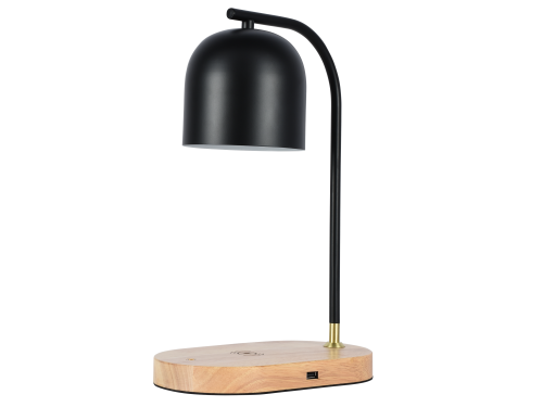 Настольная лампа черная E27 беспроводная зарядка 37см Zortes DESKLIGHT ZRS.1066.01 фото 2