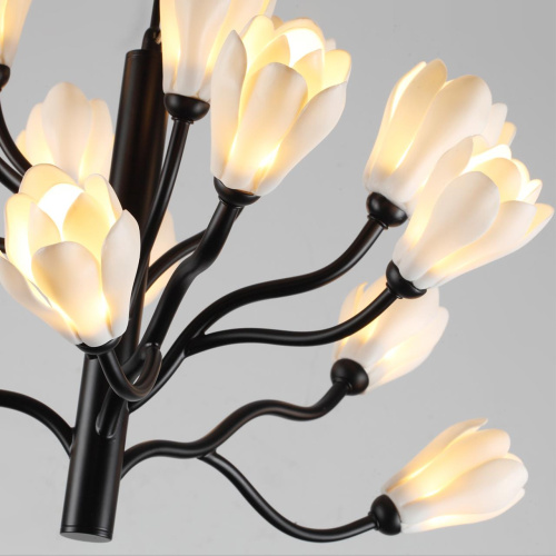 5090/15 MODERN ODL25 553 черный матовый/белый/фарфор Люстра G4 LED 15*5W GARDI фото 5 5090/15 MODERN ODL25 553 черный матовый/белый/фарфор Люстра G4 LED 15*5W GARDI фото 5