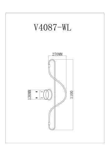 Настенный светодиодный светильник Moderli V4087-WL True фото 4