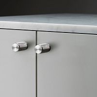 Ручка-кнопка Knob Cross Steel set of 2