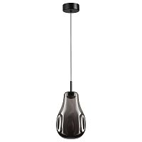 5098/4LC PENDANT ODL25 365 черный/дымчатый/металл/стекло Подвес LED 4W 4000K 388Лм NAVE