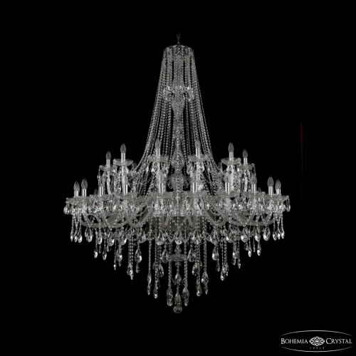 Люстра хрустальная 1415/24+12+6/530/h-187 Ni