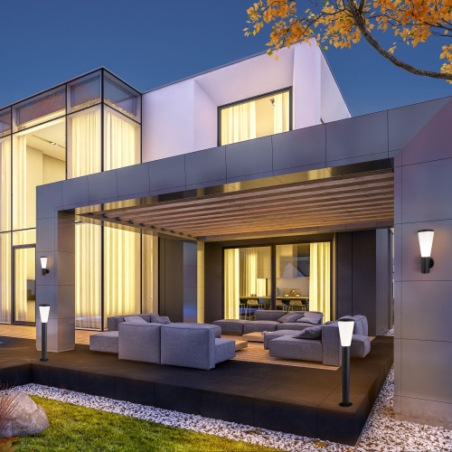 Ландшафтный светильник чёрный IP54 1417 TECHNO фото 4