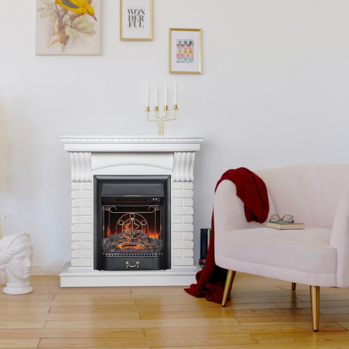 Каминокомплект JAZZ/ВЕГАС Белый матовый с очагом Электроочаг MAJESTIC LUX/МАДЖЕСТИК фото 8