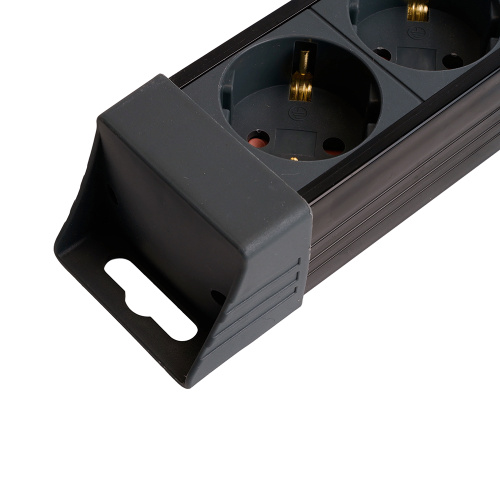 Сетевой фильтр 6-местный с/з STEKKER 3x1мм2, 3 м, 250В, 16А, серия Techno, HM22-61-03, черный фото 5