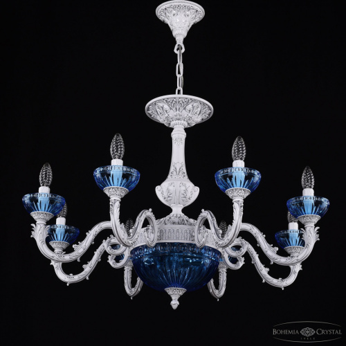 Люстра хрустальная AL79101P/8/250 WMN P Aquamarine/M-1G Bohemia Ivele Crystal (Богемия Ивеле Кристалл) фото 4
