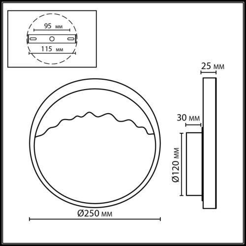 Настенный светильник ODEON LIGHT ECODESIGN VALLEY 7068/9WL фото 5