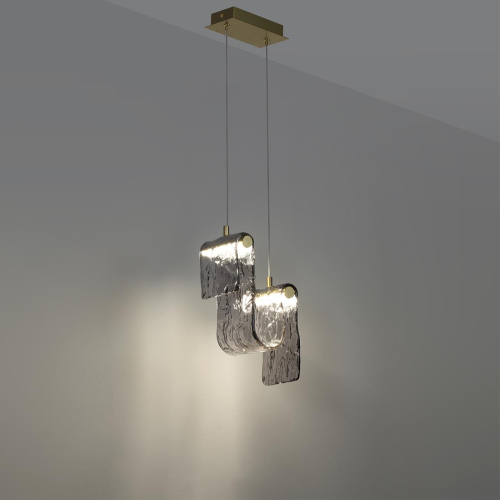5106/11L L-VISION ODL26 549 брашинг/дымчатый металл/стекло Подвес LED x 11W 4000K FLOW фото 4 5106/11L L-VISION ODL26 549 брашинг/дымчатый металл/стекло Подвес LED x 11W 4000K FLOW фото 4