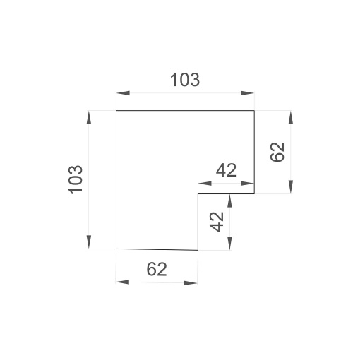 TR3041-AL Угол профиля SMART для натяжного потолка фото 2