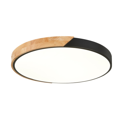SLE200942-01 Светильник потолочный Черный, Светлое дерево/Белый LED 1*45W 3000K/4000K/6000K FESTA фото 4