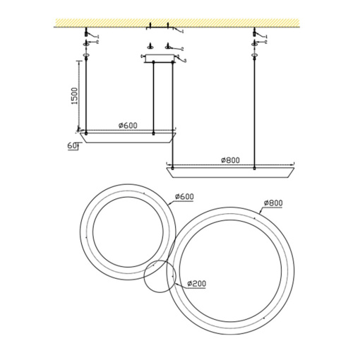 Подвесная люстра Ophelie FL1206-20P фото 2 Подвесная люстра Ophelie FL1206-20P фото 2