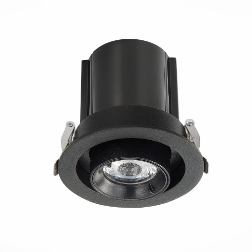 ST702.338.12 Св-к встр. Черный LED 1*12W 3000K 900Lm Ra80 24° IP20 D90xH92 180-240V Встраиваемые светильники фото 2