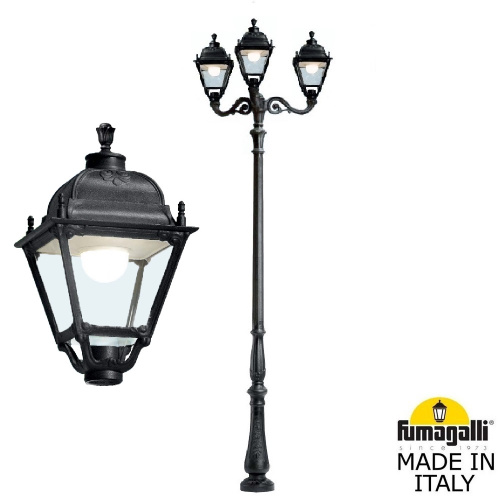 Fumagalli Парковый фонарь FUMAGALLI TABOR ADAM/SIMON 2L U33.205.M30.AXH27 Fumagalli Парковый фонарь FUMAGALLI TABOR ADAM/SIMON 2L U33.205.M30.AXH27