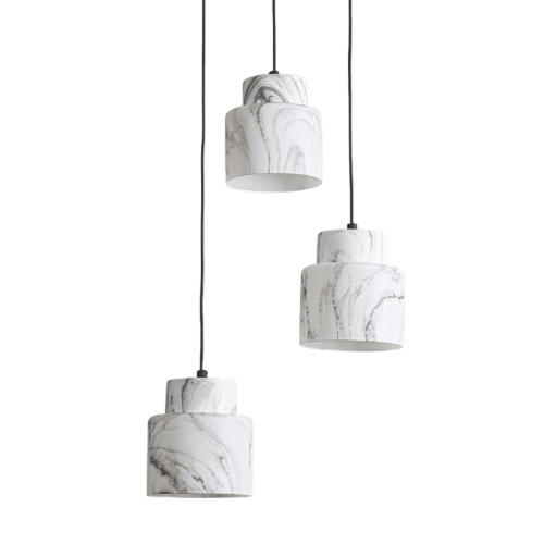 Подвесной светильник Escada 1173/3S E27*60W Black/Marble white фото 4