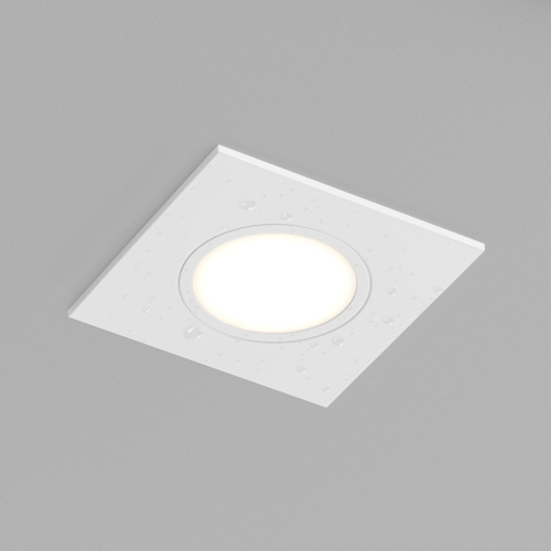 DK3102-WH Встраиваемый влагозащищенный светильник, IP65, до 10 Вт, LED, GU5,3, белый фото 4