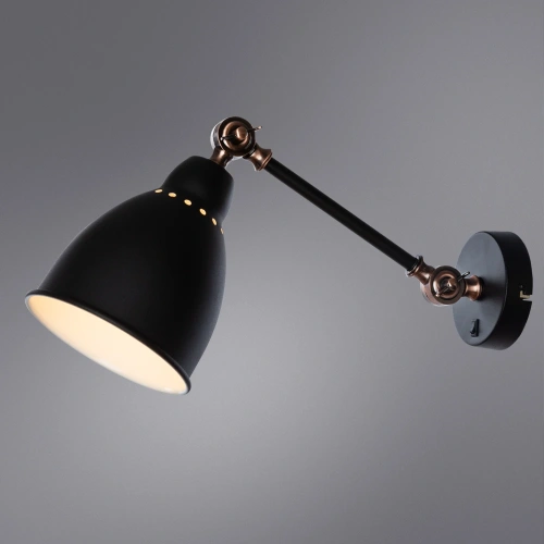 Бра Arte Lamp BRACCIO A2054AP-1BK фото 2 Бра Arte Lamp BRACCIO A2054AP-1BK фото 2