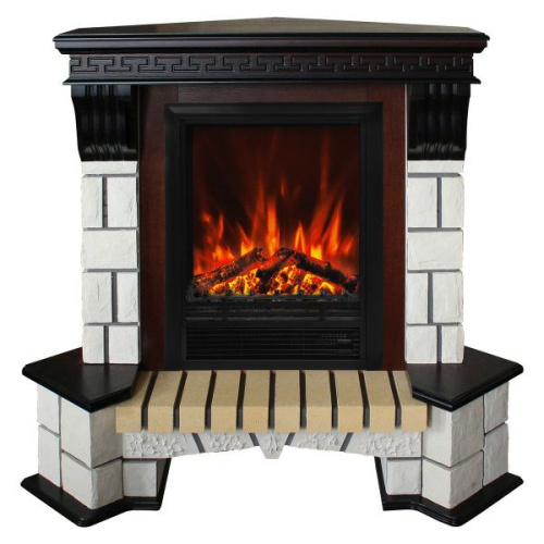 Электрокамин RealFlame Stone Coner AO античный дуб с очагом Eugene Электрокамин RealFlame Stone Coner AO античный дуб с очагом Eugene