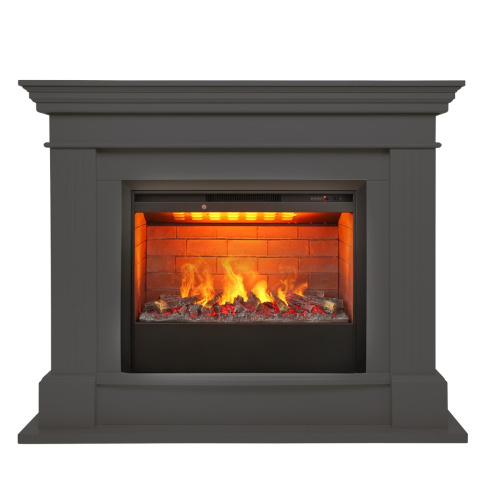 Электрокамин RealFlame Ontario 26 GR графит с очагом 3D Helios 26 фото 2 Электрокамин RealFlame Ontario 26 GR графит с очагом 3D Helios 26 фото 2