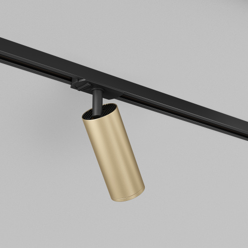 DK6202-BG Трековый светильник IP 20, 15 Вт, GU10, матовое золото с черным, алюминий фото 4