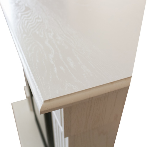 Электрокамин RealFlame Andrea Corner WT фактурный белый с очагом Majestic Lux Brass фото 3