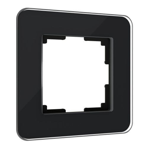 Рамка из стекла на 1 пост Elite черный W0012448 Рамка из стекла на 1 пост Elite черный W0012448
