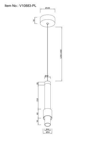 Светильник подвесной светодиодный Moderli V10883-PL Elli фото 5