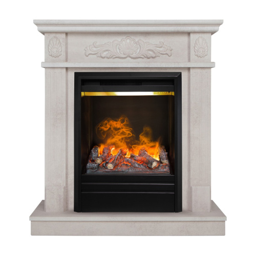 Электрокамин RealFlame Adelaida WT белый камень с очагом Olympic 3D Электрокамин RealFlame Adelaida WT белый камень с очагом Olympic 3D