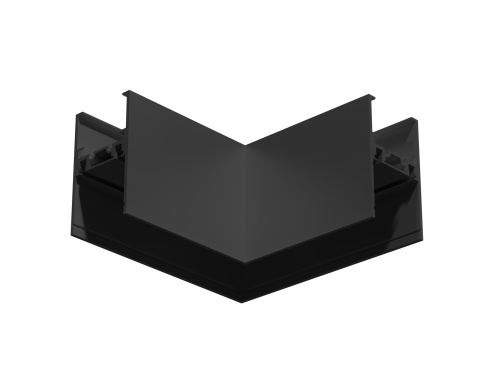 Коннектор угловой 90° для накладного шинопровода Magnetic Ultra slim 26 48В черный фото 2