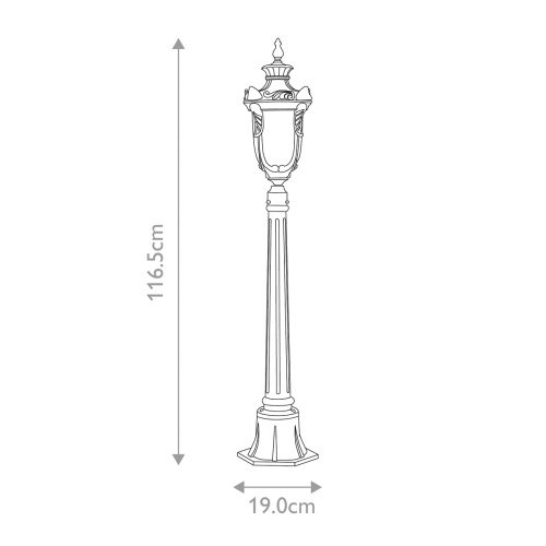 Фонарный столб Elstead Lighting PH4-M-OB фото 6 Фонарный столб Elstead Lighting PH4-M-OB фото 6