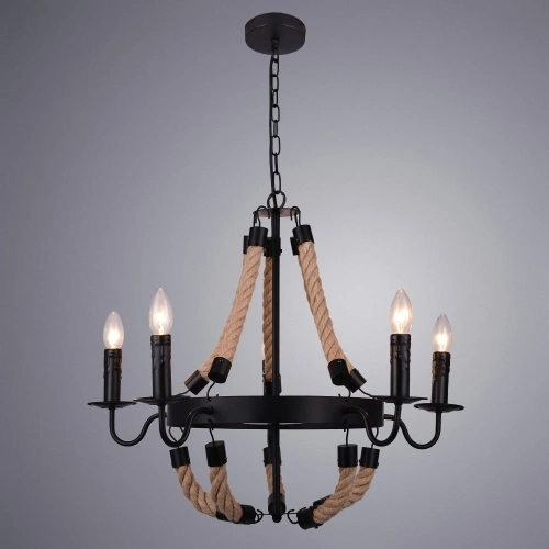 Подвесная люстра Arte Lamp MARSIGLIA A8956LM-5BK фото 2 Подвесная люстра Arte Lamp MARSIGLIA A8956LM-5BK фото 2