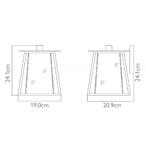 Настенный фонарь HK-WALKER2-S Hinkley, арт. HK-WALKER2-S фото 6
