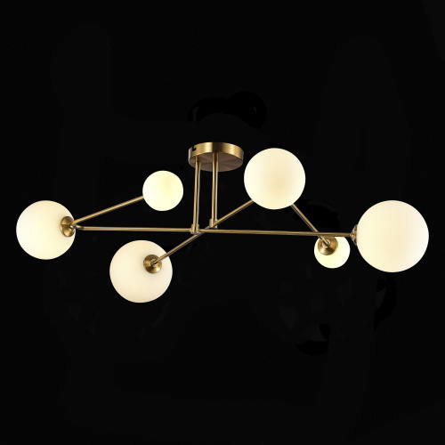 SLE2211-302-06 Светильник потолочный Латунь/Белый G9 LED 6*5W FANTINI