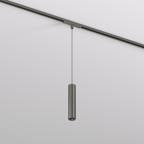 DK5744-DN Светильник для трека SHINE SPOT со светодиодом, D40*H200 кабель 1500мм, 48V DC, 8W, RA?90, 3000K, IP20, темный никель, алюминий фото 5