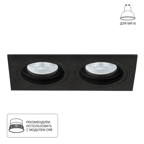Точечный встраиваемый светильник Arte Lamp TARF A2178PL-2BK