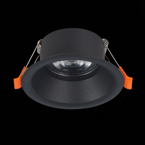 ST201.408.01 Св-к встр. Черный GU10 1*50W  D89xH40 220V Без ламп Встраиваемые светильники фото 7