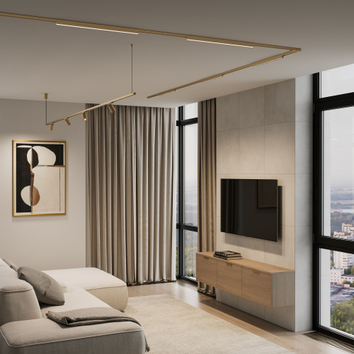 Brass Line Шинопровод накладной латунь 2м 85227/00 фото 4