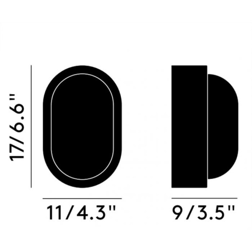 Настенный/Потолочный светильник Obround Black фото 2 Настенный/Потолочный светильник Obround Black фото 2