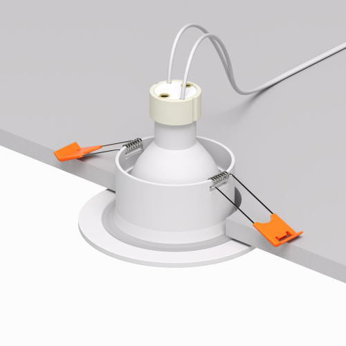 DK3016-WH Встраиваемый светильник влагозащ., IP 65, 50 Вт, GU10, белый, алюминий фото 4