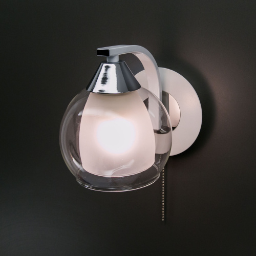 Citilux Кристи CL152310 Бра с выключателем Белое Хром фото 5 Citilux Кристи CL152310 Бра с выключателем Белое Хром фото 5