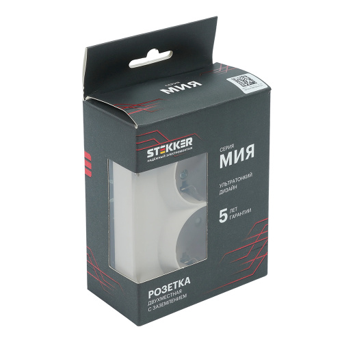 Розетка 2-местная с защитной шторкой (механизм), STEKKER, б/з, 250В, 16А, серия Мия, RST16-3109-01, белая магнолия фото 6 Розетка 2-местная с защитной шторкой (механизм), STEKKER, б/з, 250В, 16А, серия Мия, RST16-3109-01, белая магнолия фото 6