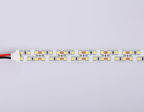 Светодиодная лента двухрядная 12В 2835 240Led 24Вт/м 3000K IP20 5м фото 4