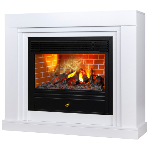 Электрокамин RealFlame Stanley 26 WT белый с очагом 3D Novara фото 2 Электрокамин RealFlame Stanley 26 WT белый с очагом 3D Novara фото 2