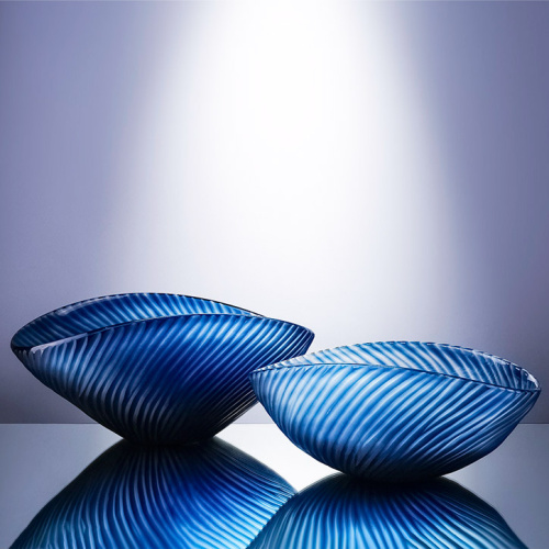 Ваза Cloyd MUSSEL Vase / выс. 12 см - синее стекло (арт.50034) фото 3